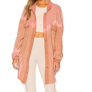 New! Revolve Boys Lie Inside Out Tie Dye Shacket Shirt Jacket O/S